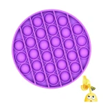 Sensory Stress Relief Reduced Pressure Rainbow Circle Antistress Squeeze Fidget Squeez Kids Push Pop Silicone Toy
