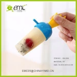 Set of 4 pcs Ice cream mold plastic ice lolly mould ice tray maker