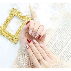 Sexy leopard and feminine ckeck print Real gel nail strips high quality nail sticker wraps press on nails Premium Quality