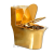 Import Shiny KD-32GPA Golden Plated Toilet , Pure Gold One-piece Bathroom Sanitary Ware Equipment from China
