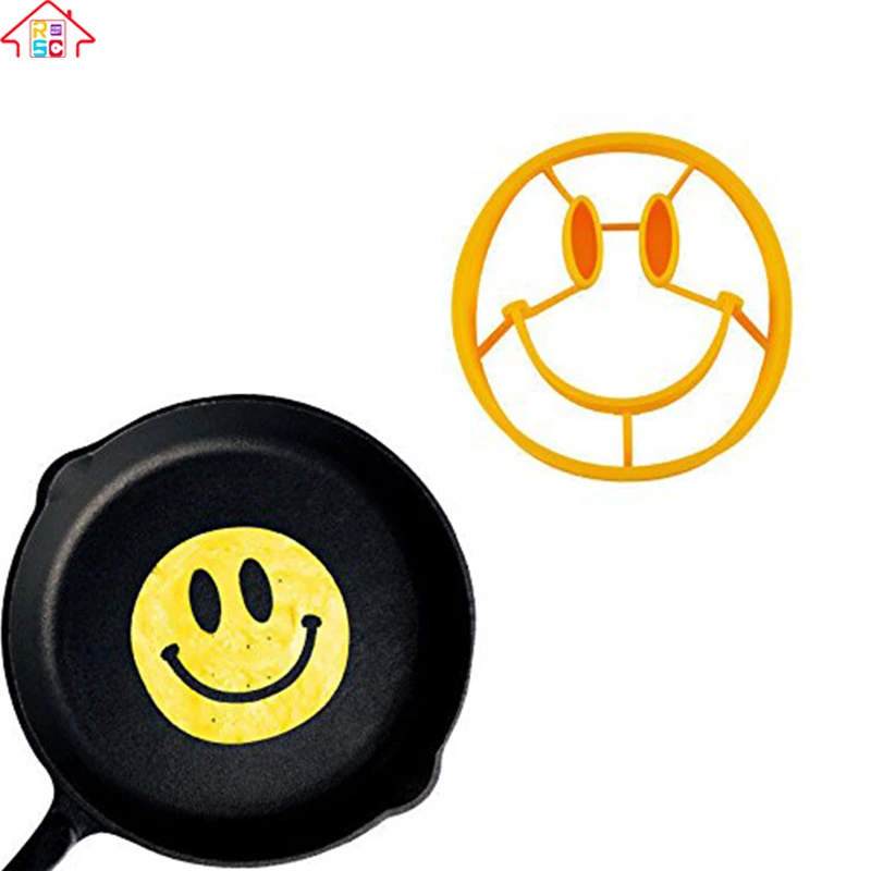 Silicone Smile Face Egg Ring Mold,Diy Breakfast Pancake Cooking Tools