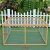 Import Simple design pet rabbit hutch outdoor rabbit cage backyard chicken coop duck coop easy to move small animals house from China