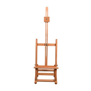 Simple easel for painting with red beech wood oil