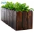 Import Singerwood outdoor carbonized wood flower pots &amp; planters garden decoration from China