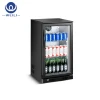 Single-temperature Style Small Cooler Glass Door Transparent Bar Freezer Commercial Refrigerator Equipment Display Drink Fridge