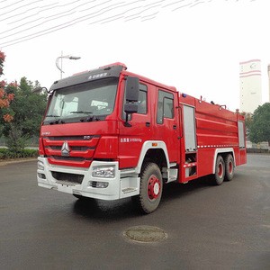 SINOTRUK 336 howo red fire fighting trucks for sale in Africa