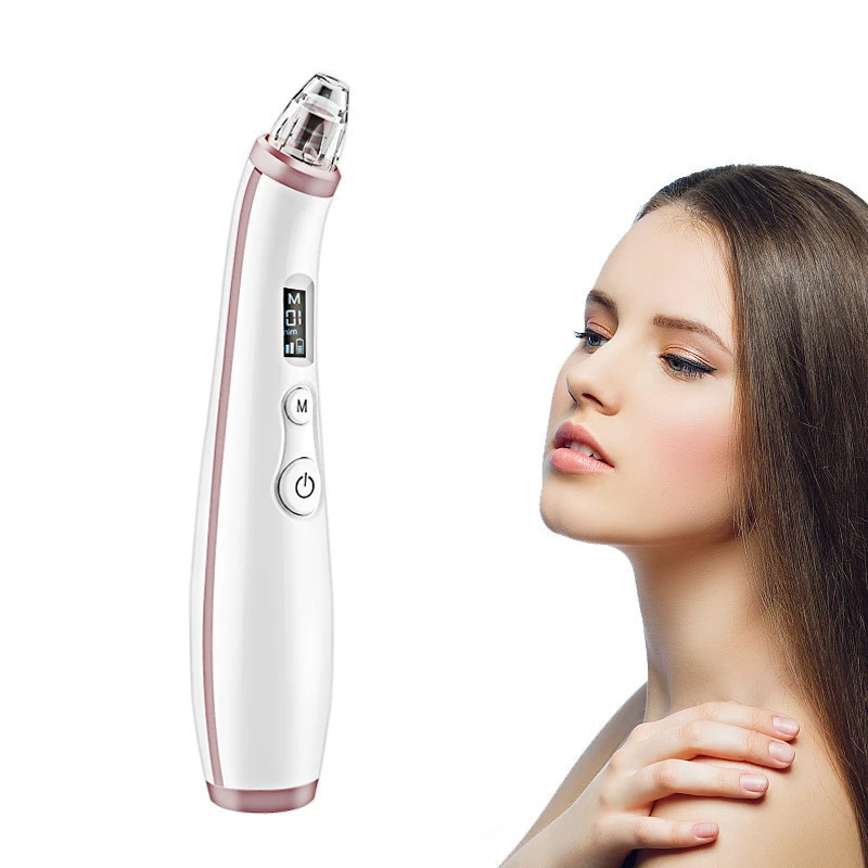 Skin pore electric cleaner rechargeable suction comedone vacuum blackhead remover