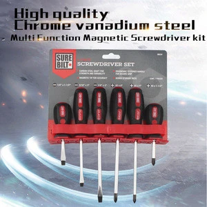 Slotted and phillips head CRV material 6pcs of screwdriver set hand tool set