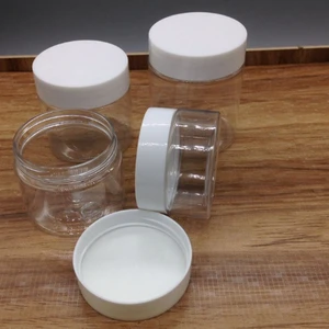 Small order available plastic jar 50ml PET clear material with cheapest price