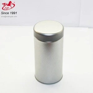 small sliver color tea can / tea tin can without printing