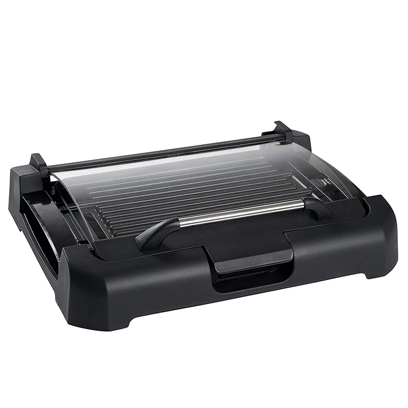 Smokeless Indoor Grill 1800-Watt Electric Griddle with Reversible 2 in 1 Cast Iron Plate