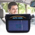 Solar Powered Car Auto Cooler Ventilation Fan Automobile Air Vent Exhaust Heat Fan with Rubber Strip