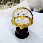 solar system golden decoration desk figurines-home metal crafts ornaments living room bookshelf decorations