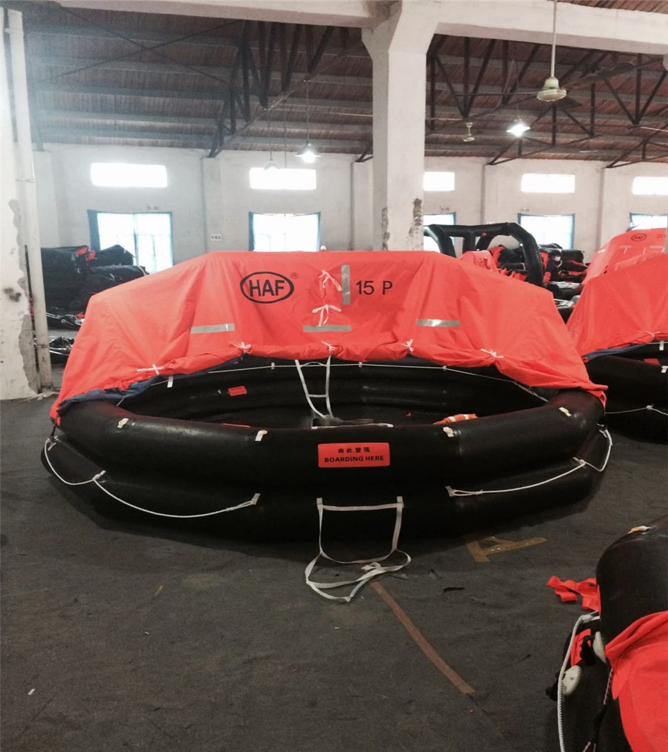 Solas throwing type life raft for 10Persons with ccs certificate