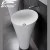 Import Solid Surface Washing Sink Artificial Stone Pedestal Basin Bathroom Washing Basin from China