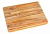 Solid wood chopping board with hole handle pan shape