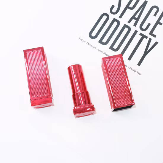 Eml Ls2068 Luxury Square Shape Lipstick Empty Container Plastic Lipstick Case 12.1mm Inner Cup Size Lipstick Packaging
