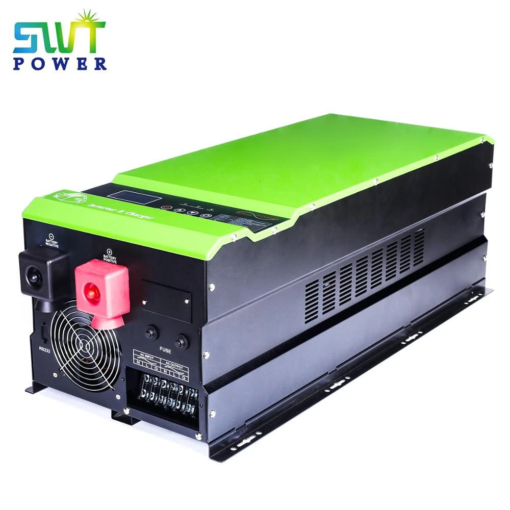 Split phase off grid solar inverter build in MPPT controller 240VAC to 120VAC with AVR and UPS function with AC charger