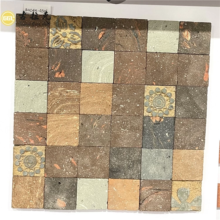 Buy Square Shape Texture Ceramic Outdoor Culture Mosaic Wall Tile from ...