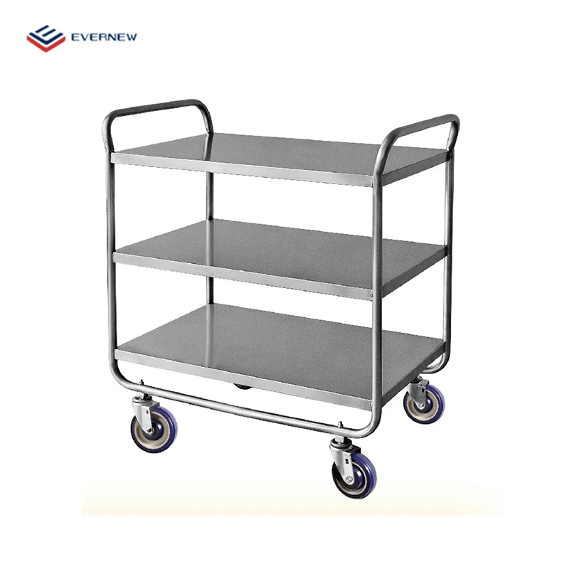 stain and rust resistant "U" formed frame 1000 LBS four wheel hand trolley push cart wheel stainless steel food cart