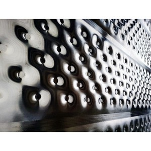 stainless steel laser welding dimple plate heat exchanger in salt sugar starch drying industry