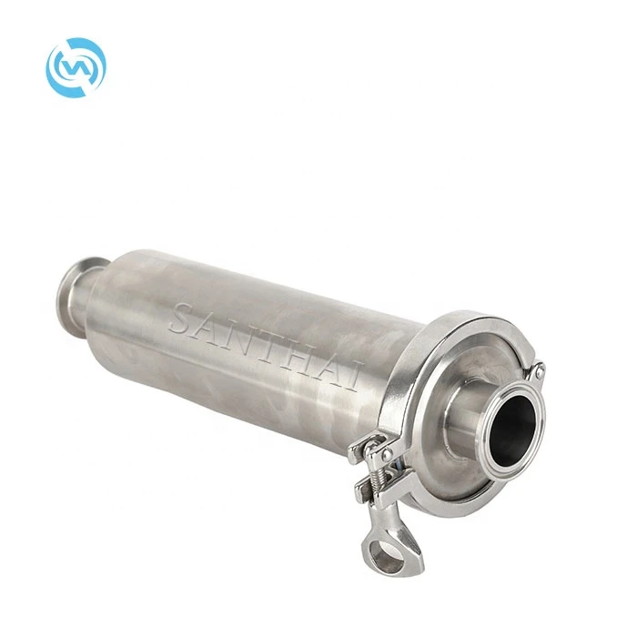 Stainless Steel Sanitary Water System High Polishing Straight Through in-Line Tri-Clamped Strainer Filter Housing