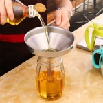 Stainless steel separating funnel with filter
