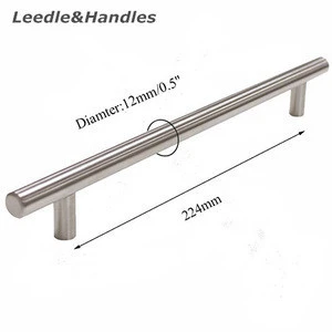Stainless Steel T Bar Furniture drawer Handle (solid&amp;hollow)