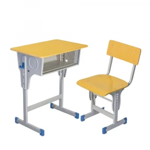Strong Plywood Education Equipment School Furniture Desk and Chair