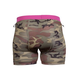 Sublimated Factory OEM Custom Mens Padded Coolmax Cycling Shorts Custom Made Quick-Dry 3D Padded Cycling Sublimated Underwear