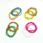 Summer Jewelry Waist Bead Set Colorful Waist Belly African Waist Bead Body Chain Beaded Belly Chain Bikini Jewelry
