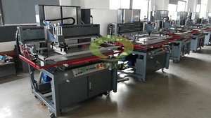 SV5070 Pneumatic Flat Satin Label Automatic Flatbed Screen Printer Printing Machine