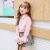 Import Sweet Girls Soild Lace Butterfly Sleeve Blouse Tops Teenage Kids Girl Pink Blue Shirts Children Clothings Boutique Wholesale from China