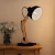 Import Swing Arm Desk Lamp Wood Modern Adjustable Architect Table Light LED Bulb Included for Living Room, Bedroom, Office (Black) from China