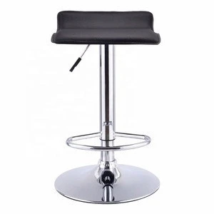 Swivel Bar Stools Adjustable PU Leather Backless Dining Counter Chair