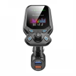T819 2020 newest product 1.77 inch Color Screen car mp3 player  Bluetooth receiver fm transmitter QC3.0 fast charge car charger