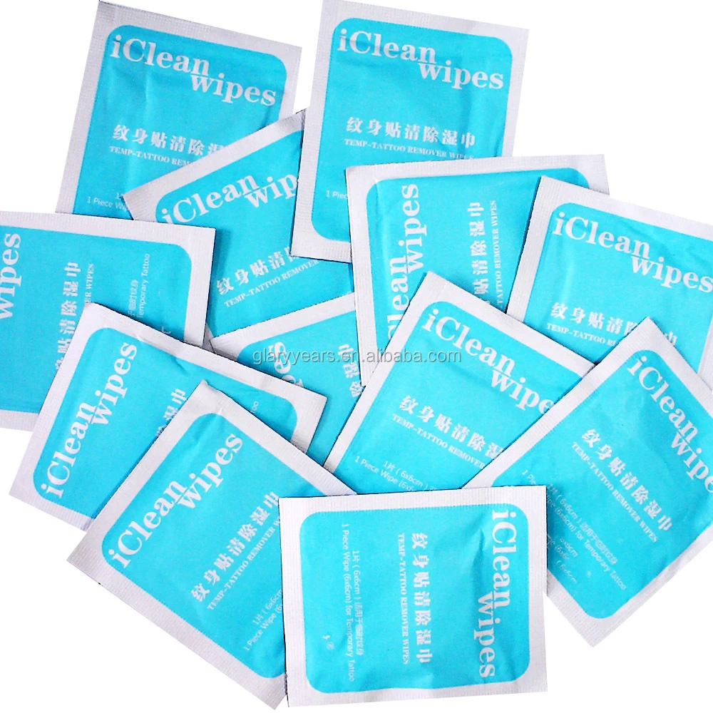 Temporary Tattoo Remove Clean Wipes Pad Professional Disposable Makeup Tool Cleansing Wipes Sefe