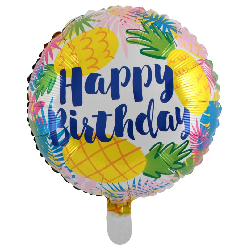 The New 18 inches Globos Happy Birthday Foil Balloon Children Birthday Inflatable Toys Ballons Helium Balloon Party Decorations