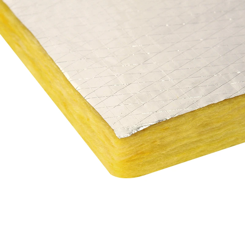Thermal insulation Glass wool with aluminium foil for building roof insulation