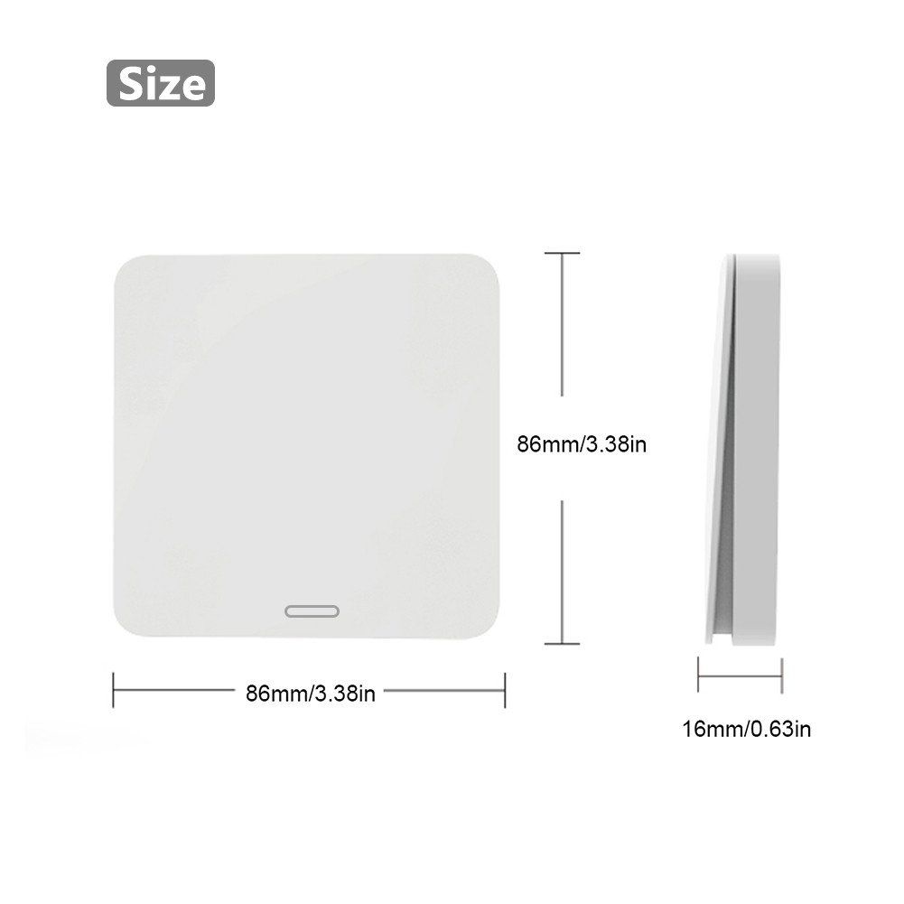 Buy Three Kinetic Self-powered Wireless Wall Switch To One Lamp Switch ...