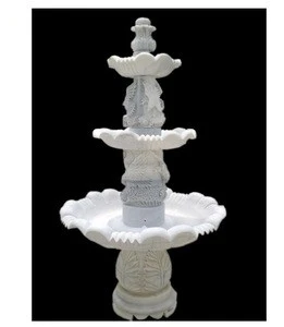Three tier hand carved marble stone fountain DSF-DP14