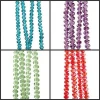 Top AAA Quality Crystal Loose Beads 4mm 6mm 8mm 10mm Faced Glass Beads Crystal Rondelle Beads for Chandeliers, Jewelry Making