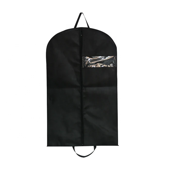 Top Quality Black Personalized Suit Hanger Zipper Garment Bag