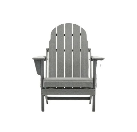 Top Selling Outdoor Furniture For Garden Eco-friendly and Rust Resistant Plastic Chairs HDPE Foldable Adirondack Chair