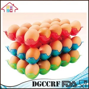 Transparent  Color Egg Storage Bin, Refrigerator Crisper Egg Storage Tray
