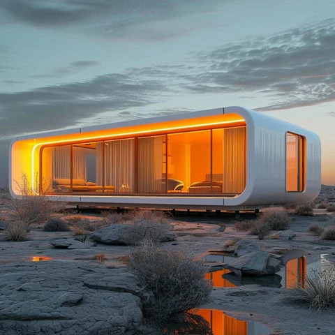 Buy Tseason China Modular Home Capsule House Price Prefabricated Apple ...