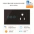 Import UK/US 4gang Tuya AppLight Smart Switch WiFi Wall Switch with Alexa Google 6gang  white/black glass mobile control from China