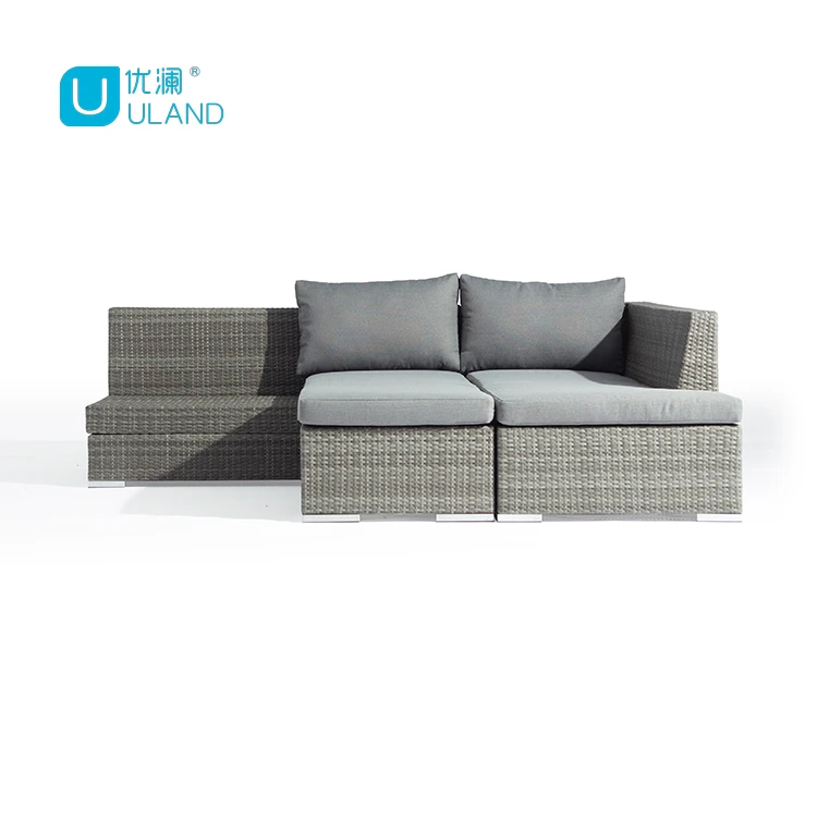 Uland Outdoor Furniture Rattan Sofa Furniture Sectional L Shape Sofa Set