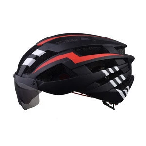 Ultralight Bicycle Helmet LED Mountain Bike Helmet Adult Racing Road  Bike Helmet With Goggles