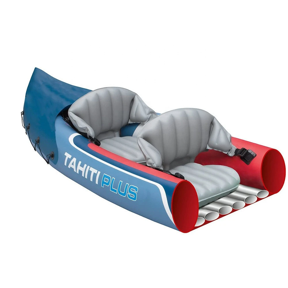 Unisex Adventure Plus 2-3 Man Canadian Canoe Inflatable Sea Kayak Inflatable Boat For Lakes, Fishing And Sea Shores